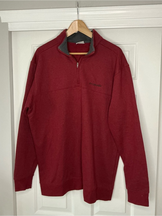 Columbia Other - Columbia Men's Hart Mountain ll Maroon Quarter-Zip Pullover Sweatshirt XL